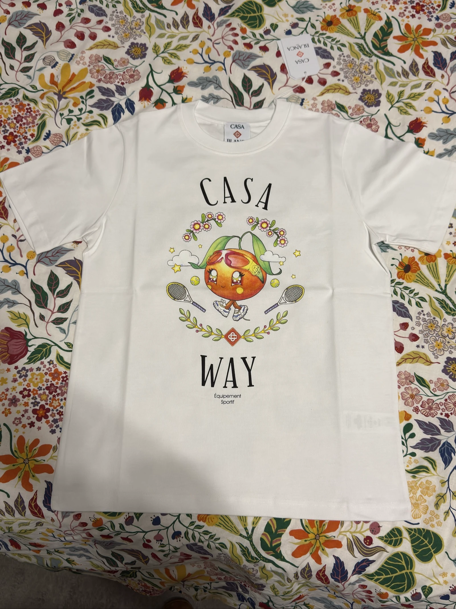 Casa Way Orange Mascot shirt sleeve T-shirt - CasaBlanca Paris 